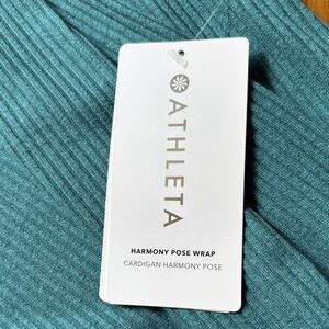 Athleta Blue Harmony Pose Wrap Cardigan
